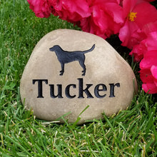 Load image into Gallery viewer, Pet Memorial Stone for Dogs - Personalized Pet Gravestone for Labrador retriever