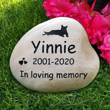 Load image into Gallery viewer, Personalized Cat Memorial Stone - Pet Sympathy Gift - Large Kimmer &amp; Co.
